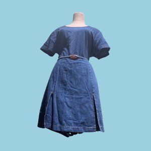 1990's Denim Skort Dress Romper💕